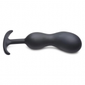 Черный массажер простаты с утяжелителями Premium Silicone Weighted Prostate Plug XL - 20,8 см. - XR Brands - в Сургуте купить с доставкой