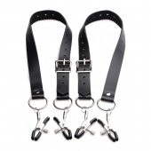 Ремни с зажимами для половых губ Spread Labia Spreader Straps with Clamps - XR Brands - купить с доставкой в Сургуте