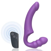 Фиолетовый безремневой страпон Straples Strap-On Dildo - Erokay - купить с доставкой в Сургуте