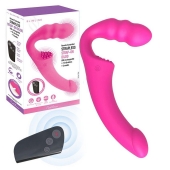 Розовый безремневой страпон Straples Strap-On Dildo - Erokay - купить с доставкой в Сургуте