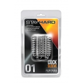 Прозрачная насадка с шипами STAY HARD COCK SLEEVE 01 CLEAR - Blush Novelties - в Сургуте купить с доставкой