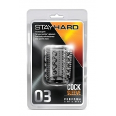 Прозрачная насадка с шипами и шишечками STAY HARD COCK SLEEVE 03 CLEAR - Blush Novelties - в Сургуте купить с доставкой