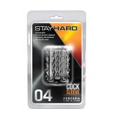 Прозрачная насадка с бороздками STAY HARD COCK SLEEVE 04 CLEAR - Blush Novelties - в Сургуте купить с доставкой