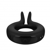 Черное эрекционное кольцо Marry Me Rechargeable Vibrating Cockring - Adrien Lastic - в Сургуте купить с доставкой
