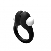 Черное эрекционное кольцо Zippy Vibrating Ring With Bullet - Adrien Lastic - в Сургуте купить с доставкой