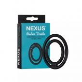 Черное двойное эрекционное кольцо Nexus Enduro Double - Nexus Range - в Сургуте купить с доставкой