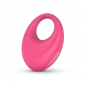 Розовое интерактивное эрекционное виброкольцо Leo - Easy toys - в Сургуте купить с доставкой
