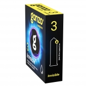 Супертонкие презервативы Ganzo Invisible - 3 шт. - Ganzo - купить с доставкой в Сургуте