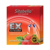 Стимулирующая насадка Sitabella Extender  Клубника - Sitabella - купить с доставкой в Сургуте