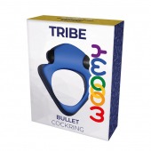 Синее эрекционное кольцо Wooomy Tribeс с вибрацией - Adrien Lastic - в Сургуте купить с доставкой