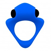 Синее эрекционное кольцо Wooomy Tribeс с вибрацией - Adrien Lastic - в Сургуте купить с доставкой