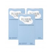 Набор из 3 упаковок ультратонких презервативов Pleasure Lab (по 12 шт.) - Pleasure Lab - купить с доставкой в Сургуте