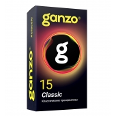 Классические презервативы с обильной смазкой Ganzo Classic - 15 шт. - Ganzo - купить с доставкой в Сургуте