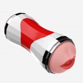 Двусторонний мастурбатор в колбе Power Grip Cup - вагина и ротик - Boys of Toys - в Сургуте купить с доставкой