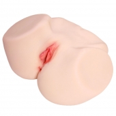 Мастурбатор-полуторс с двойным слоем материала и вибрацией Jenny Onahole Real Vagina - KOKOS - в Сургуте купить с доставкой