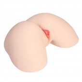 Мастурбатор-полуторс с двойным слоем материала и вибрацией Jenny Onahole Real Hips - KOKOS - в Сургуте купить с доставкой