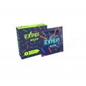 Светящиеся в темноте презервативы Expert Neon - 3 шт. - Expert - купить с доставкой в Сургуте