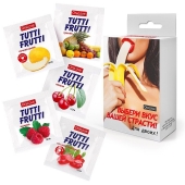 Набор из 5 саше съедобных смазок Tutti-Frutti - Биоритм - купить с доставкой в Сургуте
