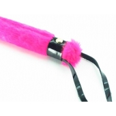 Нежная плеть с розовым мехом BDSM Light - 43 см. - БДСМ Арсенал - купить с доставкой в Сургуте