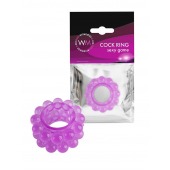 Лиловое эрекционное кольцо с 2 рядами стимулирующих шариков - Erowoman-Eroman - в Сургуте купить с доставкой
