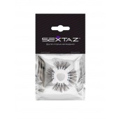 Эластичное эрекционное кольцо с черными «ресничками» - Sextaz - в Сургуте купить с доставкой