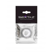 Эластичное эрекционное кольцо с длинными черными «ресничками» - Sextaz - в Сургуте купить с доставкой