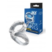 Прозрачное двойное эрекционное кольцо - Sex Expert - в Сургуте купить с доставкой
