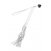 Белая кожаная плеть - 50 см. - Pecado - купить с доставкой в Сургуте