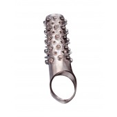 Дымчатая насадка на пенис с шипами и выпуклостями - 12 см. - Sex Expert - в Сургуте купить с доставкой