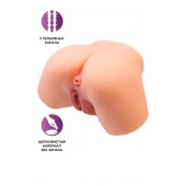 Телесный реалистичный мастурбатор-полуторс с 2 любовными входами - No Name - в Сургуте купить с доставкой