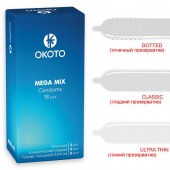 Презервативы OKOTO Mega Mix - 18 шт. - Sitabella - купить с доставкой в Сургуте
