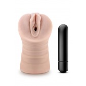 Телесный мастурбатор-вагина Ayumi с вибрацией - Blush Novelties - в Сургуте купить с доставкой