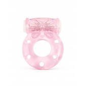 Розовое эрекционное виброкольцо с бабочкой - 1137 - в Сургуте купить с доставкой