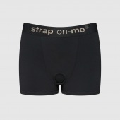 Черные трусики-боксеры для фиксации насадок Strap-on-me Harness Lingerie Allure - size S - Strap-on-me - купить с доставкой в Сургуте