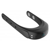 Черное эрекционное виброкольцо на ремешках - Boys of Toys - в Сургуте купить с доставкой