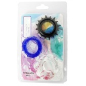 Набор из 3 эрекционных колец разного цвета и рельефа - Boys of Toys - в Сургуте купить с доставкой