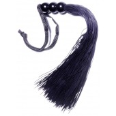 Черная силиконовая плетка - 25,4 см. - Boys of Toys - купить с доставкой в Сургуте