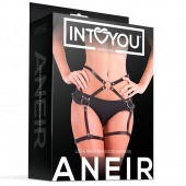 Черные стрепы на бёдра Aneir - Intoyou - купить с доставкой в Сургуте