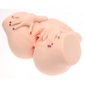 Телесный мастурбатор-полуторс Barbie - Naked Factory - в Сургуте купить с доставкой