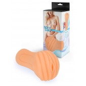 Эластичный мастурбатор в виде вагины телесного цвета - Sexy Girl - в Сургуте купить с доставкой