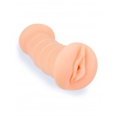 Телесный двусторонний мастурбатор с вибропулей и эрекционными кольцами в комплекте - Sexy Girl - в Сургуте купить с доставкой
