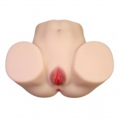 Телесный мастурбатор с 2 любовными отверстиями Olivia - Baile - в Сургуте купить с доставкой
