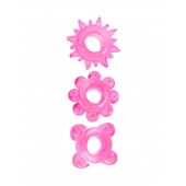 Комплект из 3 розовых эрекционных колец - Erowoman-Eroman - в Сургуте купить с доставкой