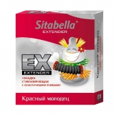 Стимулирующая насадка Sitabella Extender  Красный молодец - Sitabella - купить с доставкой в Сургуте