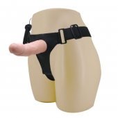 Реалистичный страпон-фаллоимитатор на трусиках Ultra Passionate Harness - 15 см. - Baile - купить с доставкой в Сургуте