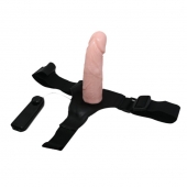Реалистичный страпон-фаллоимитатор на трусиках Ultra Passionate Harness - 15 см. - Baile - купить с доставкой в Сургуте
