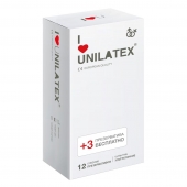Ультратонкие презервативы Unilatex Ultra Thin - 12 шт. + 3 шт. в подарок - Unilatex - купить с доставкой в Сургуте