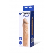 Насадка с ярко выраженной головкой и рельефным стволом - 19 см. - A-toys - в Сургуте купить с доставкой