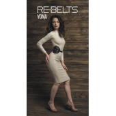 Пояс с клёпками Yona Black - Rebelts - купить с доставкой в Сургуте