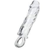 Прозрачная насадка с петлёй для фиксации - 14 см. - ToyFa - в Сургуте купить с доставкой